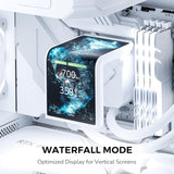 TRYX L-P240L-AM2M-G0W PANORAMA SE 240 ARGB 240mm AIO Rotatable MOLED Curved Screen 3D Cooler Asetek Adela - White