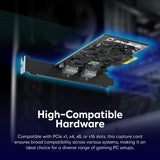 AVerMedia HDMI Capture Card, Live Streamer Ultra HD 4K60 Pass-Through on PS5, PS4 Pro, Xbox, Switch Games (GC571)