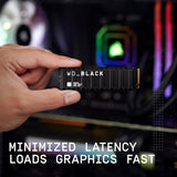 WD WDS400T2XHE BLACK4TB SN850X NVMe Internal Gaming Solid State Drive w/Heatsink compatible Gen4 PCIe M.2 2280Up to 7,300MB/s