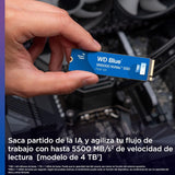 WD WDS400T4B0E 4TB WD Blue SN5000 NVMe Internal Solid State Drive SSD - PCIe Gen 4.0, M.2 2280, Up to 5,500 MB/s