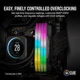 Corsair CMH64GX5M2B6000Z40 VENGEANCE RGB DDR5 64GB (2x32GB) DDR5 6000MHz CL40 AMD Intel XMP iCUE  Computer Memory - Grey