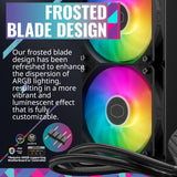 Cooler Master MasterLiquid 240L Core 240mm AIO Liquid Cooler ARGB Sync Gen S Coldplate Pump 120mm PWM MLW-D24M-A18PZ-R1