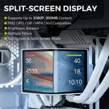 TRYX L-P360A-AS3M-G1W Panorama 360 ARGB 6.5'' AMOLED Curved Screen 3D Display AIO Cooler (White)