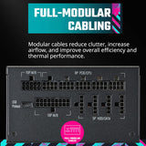 Cooler Master XG750 Plus Platinum ARGB Fully Modular 750W ATX 12V Ver 2.53,100% Japanese Capacitors MPG-7501-AFBAP-XUS