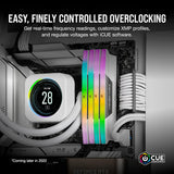 Corsair CMH32GX5M2E6000C36W VENGEANCE RGB DDR5 RAM 32GB (2x16GB) 6000MHz CL36 Intel XMP Desktop Computer Memory -White