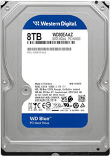 WD 8TB WD Blue PC Internal Hard Drive HDD 5640 RPM, SATA 6 Gb/s, 256 MB Cache, 3.5 WD80EAAZ