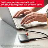 SanDisk SDSSDE30-1T00-G26 1TB Portable SSD - Up to 800MB/s,USB-C 3.2 Gen 2, Updated Firmware,External Solid State Drive