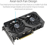 ASUS DUAL-RTX4060-O8G-EVO Dual GeForce RTX 4060 EVO OC Edition 8GB GDDR6 Graphic Card
