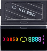 Cooler Master XG850 Plus Platinum ARGB Fully Modular, 850W, ATX 12V Ver 2.53,100% Japanese Capacitors MPG-8501-AFBAP-XUS