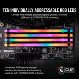 Corsair CMW32GX4M2E3200C16 Vengeance RGB PRO DDR4 RAM 32GB (2x16GB) 3200MHz CL16  Desktop Computer Memory - Black