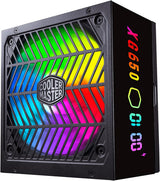 Cooler Master XG650 Plus Platinum ARGB Fully Modular, 650W, ATX 12V Ver 2.53,100% Japanese Capacitors MPG-6501-AFBAP-XUS