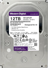 WD 12TB WD Purple Pro Surveillance Internal Hard Drive HDD - SATA 6 Gb/s, 512 MB Cache, 3.5" CMR Method WD122PURP