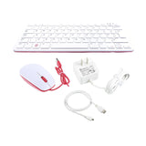 Raspberry PI 400 Official Keyboard w/ Mouse, HDMI Cable, PSU Personal Computer Kit