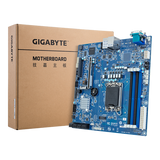 Gigabyte Workstation Motherboard - Intel Xeon E-2400,  C262 Chipset, DDR5 ECC,  Dual 1GbE LAN, microATX MX34-BS0 Rev. 1.x