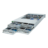 Gigabyte 2U High Density Server - AMD EPYC 9004, 4-Node Dual CPU, 8x Gen4 NVMe/SATA/SAS Bays, 3000W H273-Z82 Rev. AAW1