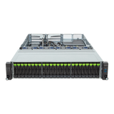 Gigabyte 2U Rack Server - AMD EPYC 9004, 1x Gen3 M.2, 1+1x Gen5 x16 PCIe Slots, 24x Gen5 NVMe Bays R263-Z36 Rev. AAJ1