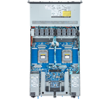 Gigabyte 1U Rack Server Barebone - AMD EPYC 9004, Dual CPU, 3x Gen3 M.2, 24x DIMMs, 8x Gen4 NVMe/SATA/SS Bays (R183-Z91 rev. AAD1)