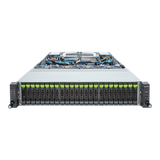Gigabyte 2U Rack Server - AMD EPY 9004, Dual CPU, 2x Gen3 M.2, 24+4 Gen5 NVMe/SATA/SAS-4 Bays R283-Z96 Rev. AAE1