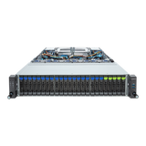 Gigabyte 2U Rack Server - AMD EPYC 9004, Dual CPU, 3x Gen3 M.2, 4x Gen5 PCIe Slots, 24+4 Gen5 NVMe/SATA/SAS-4 Bays R283-Z96 Rev. AAE2