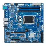 Gigabyte Workstation Motherboard - Intel Xeon E-2400,  C262 Chipset, DDR5 ECC,  Dual 1GbE LAN, microATX MX34-BS0 Rev. 1.x