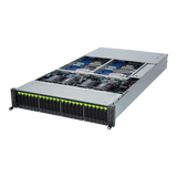 Gigabyte 2U High Density Server Barebone - AMD EPYC 9004, 4-Node Dual CPU, 24x Gen4 NVMe/SATA/SAS Bays (H273-Z80 rev. AAN1)