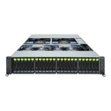 Gigabyte 2U High Density Server Barebone - AMD EPYC 9004, 4-Node Dual CPU, 24x Gen4 NVMe/SATA/SAS Bays (H273-Z80 rev. AAN1)
