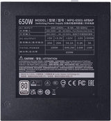 Cooler Master XG650 Plus Platinum ARGB Fully Modular, 650W, ATX 12V Ver 2.53,100% Japanese Capacitors MPG-6501-AFBAP-XUS