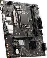 MSI LGA 1700 Socket, DDR4, PCIe 4, 2.5G LAN, SATA 6Gb/s, M.2 Slots, USB 3.2, Wi-Fi 5, mATX PRO H610M-G WiFi DDR4