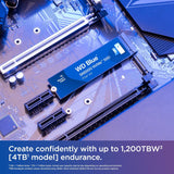 WD 1TB Blue SN5000 NVMe Internal Solid State Drive SSD - PCIe Gen 4.0, M.2 2280, Up to 5,150 MB/s WDS100T4B0E