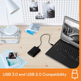WD 1TB Elements Portable External Hard Drive for Windows, USB 3.2 Gen 1/USB 3.0 for PC & Mac WDBUZG0010BBK-WESN
