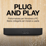 Seagate Portable 5TB External Hard Drive HDD Slim - USB 3.0 for PC Laptop and Mac STGX5000400