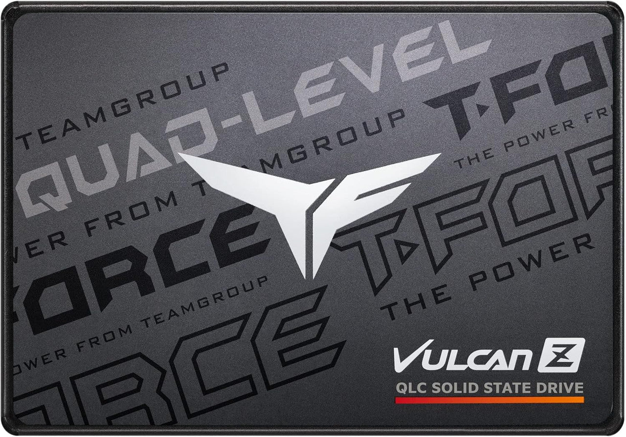 TEAMGROUP T253TY004T0C101 T-Force Vulcan Z 4TB SLC Cache 3D NAND QLC 2.5 Inch SATA III Internal Solid State Drive SSD