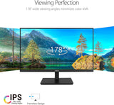 ASUS 23.8”1080P Monitor-Full HD, IPS, 75Hz, Speakers Adaptive-Sync Low Blue Light Flicker, VESA Mountable Frameless VA24DQSB