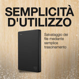 Seagate Portable 5TB External Hard Drive HDD Slim - USB 3.0 for PC Laptop and Mac STGX5000400