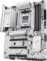 ASUS B650E MAX GAMING WIFI W AM5 ATX Motherboard, White PCB, DDR5, PCIe 5.0, 3X M.2, Wi-Fi 6E, Aura Sync, Advanced AI PC