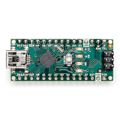 Arduino Nano Microcontroller Board – Compact ATmega328 Mini-B USB A000005