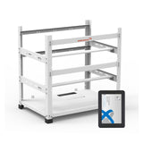Special Bundle - AAAwave 12GPU Open Frame Mining Rig Frame (white) and Titanium Micro PD560 500GB 2.5" SATA III Internal SSD