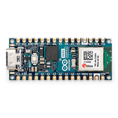 Arduino ABX00092 Nano without headers ESP32-S3, USB-C, Wi-Fi, Bluetooth, HID Support, MicroPython Compatible