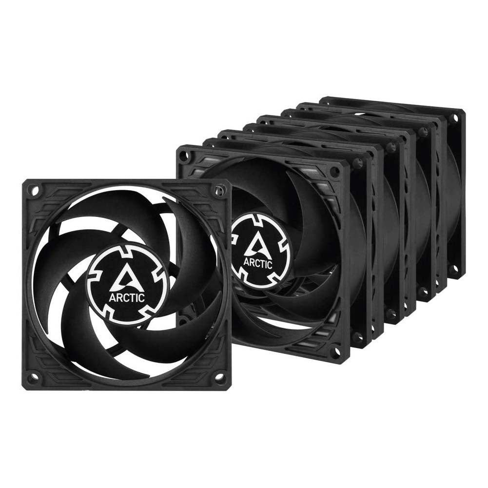 Arctic ACFAN00153A P8 Value Pack 5-Pack 80mm Case Fan - Black/Black