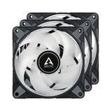ARCTIC ACFAN00232A P12 PWM PST A-RGB 0dB (3 Pack) - 120 mm PWM case Fan Optimized for Static Pressure, case Fan, semi-Passive: 0-2000 RPM, 5V 3 pin ARGB LED, Single Fan - Black