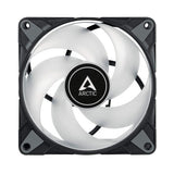 ARCTIC ACFAN00232A P12 PWM PST A-RGB 0dB (3 Pack) - 120 mm PWM case Fan Optimized for Static Pressure, case Fan, semi-Passive: 0-2000 RPM, 5V 3 pin ARGB LED, Single Fan - Black