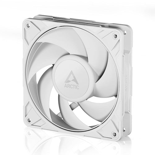 Arctic ACFAN00308A P12 Pro PST 120 mm PWM Fan with Y-Cable Splitter, 600-3000 RPM,  Fluid Dynamic Bearing, 4-Pin - White