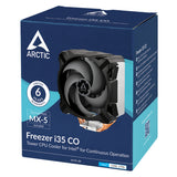 Arctic ACFRE00095A Freezer i35 CO - Tower CPU Cooler, Intel specific, For Continuous Operation, Pressure optimized 120 mm P-fan, 0-1800 RPM, 4 Heat Pipes, incl. MX-5 Thermal Paste (Black)