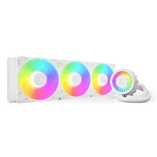 Arctic ACFRE00189A Liquid FreezerIII Pro 420 A-RGB CPU Fans 3 x 140mm Water Cooling,AMD AM5/AM4 Intel LGA1851/1770-White