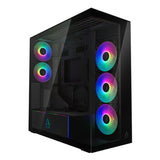 Arctic ACPCC00019A XtenderVG PC Case-Mid Tower Tempered Glass Panel-A-RGB Fans Vertical GPU Mounting kit - Mirror Black
