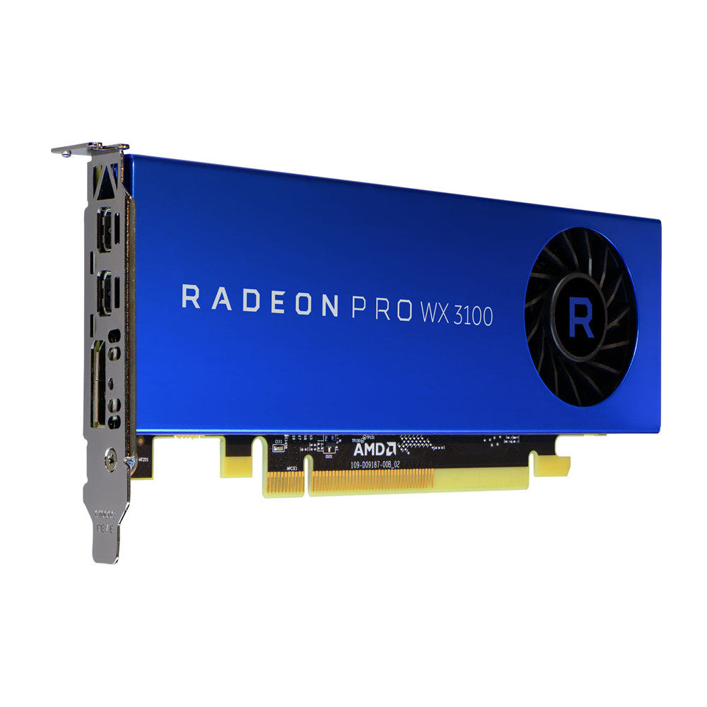 AMD 100-505999 RADEON Pro WX 3100 4GB GDDR5, PCI Express 3.0 x16 - DisplayPort, Graphic Card
