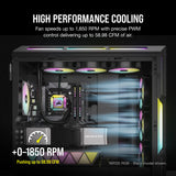 Corsair iCUE AR120 RGB Digital 120mm ARGB-Compatible Single Fan (White) CO-9050168-WW