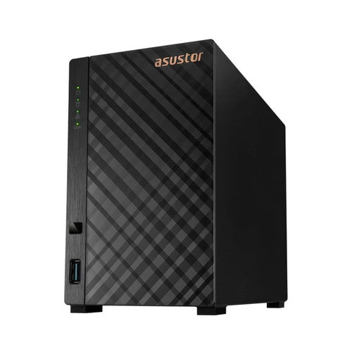Asustor Drivestor 2 Lite 2 Bay NAS, Quad-Core 1.7GHz CPU, 1GbE Port, 1GB DDR4 - Diskless (AS1102TL)