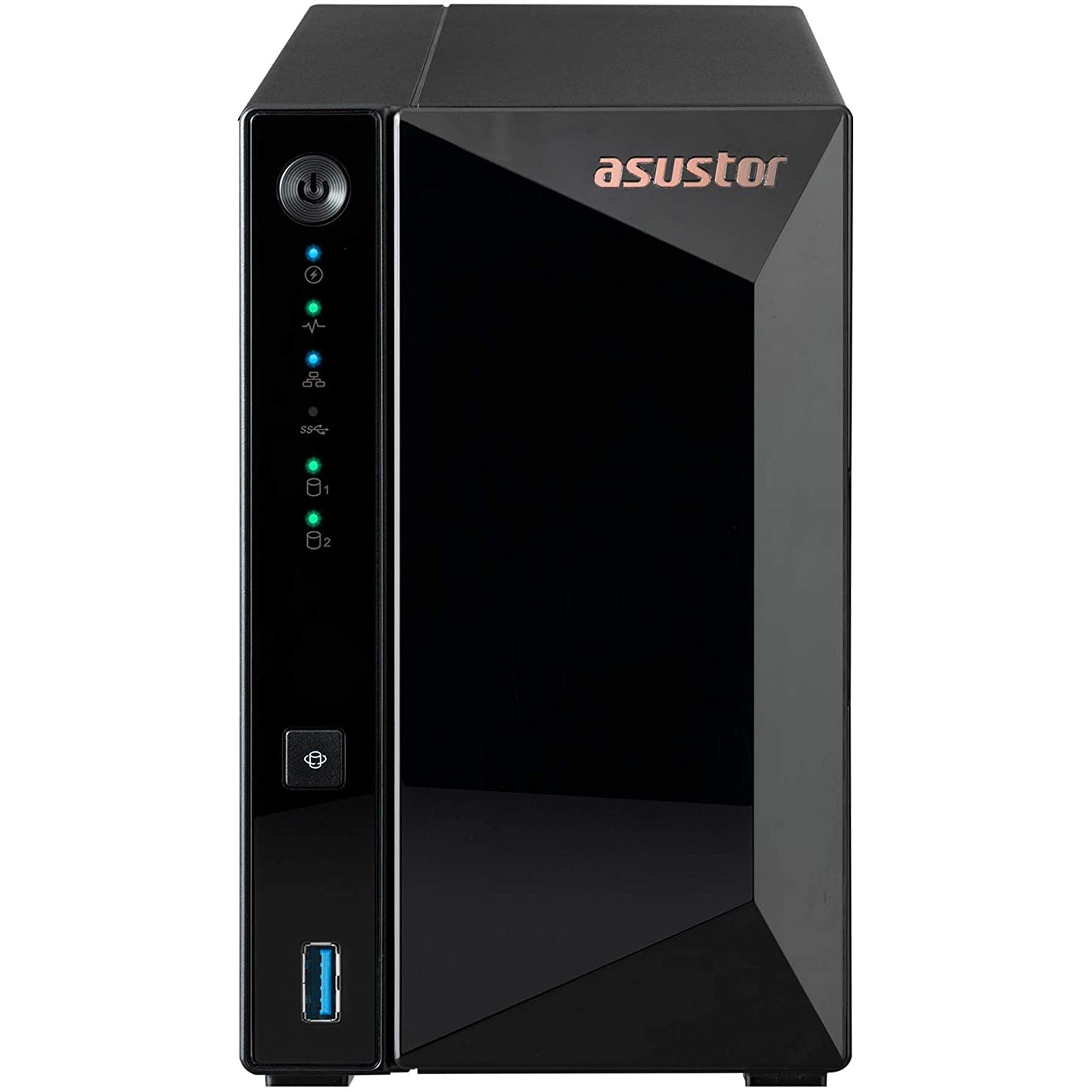 Asustor AS3302T DRIVESTOR 2 Pro, Personal 2-Bays NAS, Quad Core CPU, 2.5GbE Port, 2GB DDR4 RAM, Network Attached Storage (Diskless)
