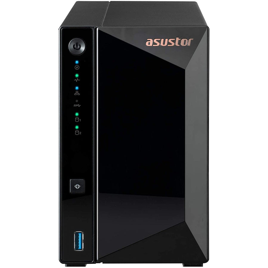 Asustor AS3302T DRIVESTOR 2 Pro, Personal 2-Bays NAS, Quad Core CPU, 2.5GbE Port, 2GB DDR4 RAM, Network Attached Storage (Diskless)